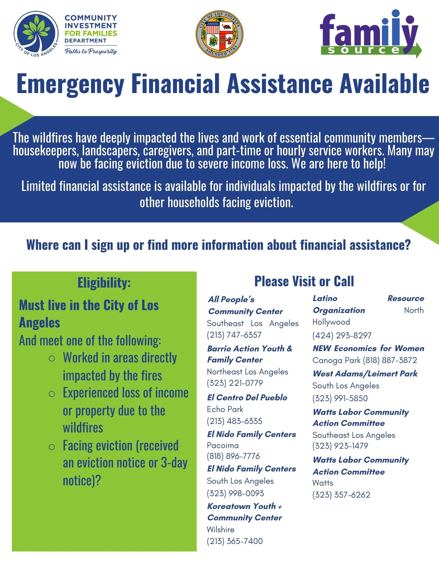 Emergency Financial Assistance